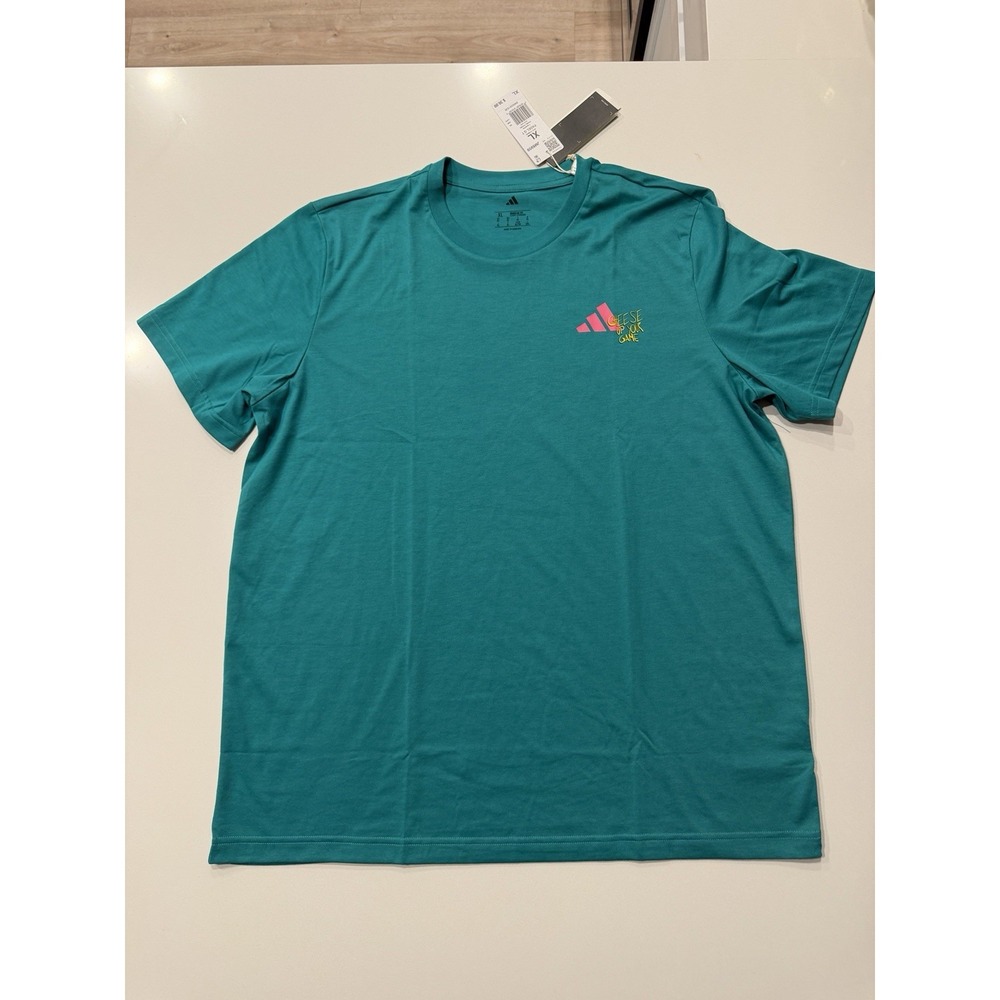 Adidas Padel Category Graphic Tee Pure Teal JM8959 Mens XL NWT